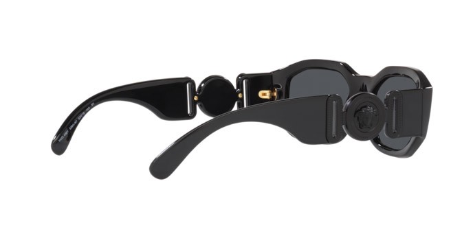 Occhiali da sole Versace VE 4361 (536087) colore black forma irregolare lenti dark grey
