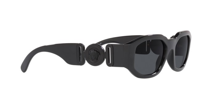 Occhiali da sole Versace VE 4361 (536087) colore black forma irregolare lenti dark grey