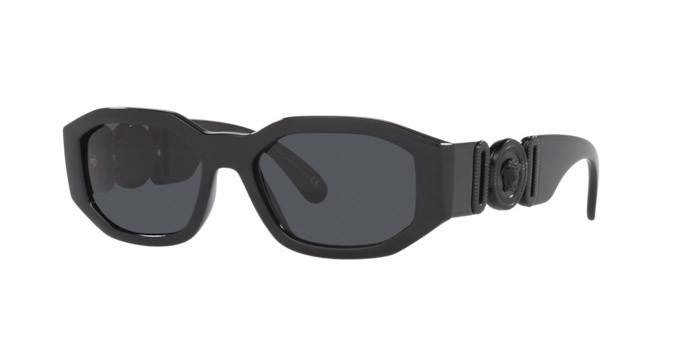 Occhiali da sole Versace VE 4361 (536087) colore black forma irregolare lenti dark grey