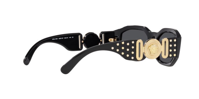 Occhiali da sole Versace VE 4361 (539787) colore nero forma irregolare lenti grigio scuro
