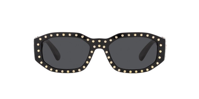 Occhiali da sole Versace VE 4361 (539787) colore nero forma irregolare lenti grigio scuro