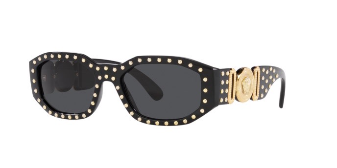 Occhiali da sole Versace VE 4361 (539787) colore nero forma irregolare lenti grigio scuro