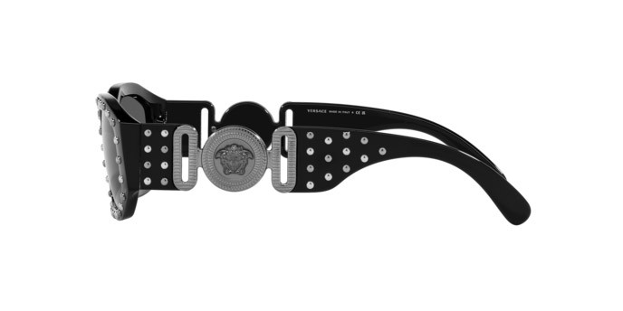 Occhiali da sole Versace VE 4361 (539887) colore nero forma irregolare lenti grigio scuro