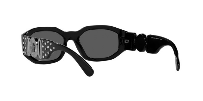 Occhiali da sole Versace VE 4361 (539887) colore nero forma irregolare lenti grigio scuro