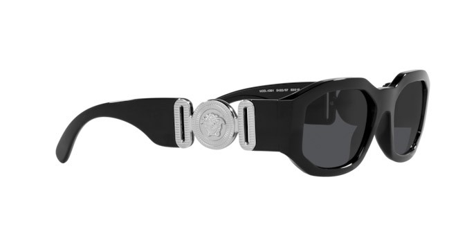 Sonnenbrillen Versace VE 4361 (542287) farbe nero form unregelmäßig gläser grigio scuro