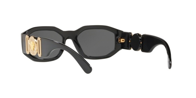 Occhiali da sole Versace Medusa Biggie VE 4361 (GB1/87) colore black forma irregolare lenti grey