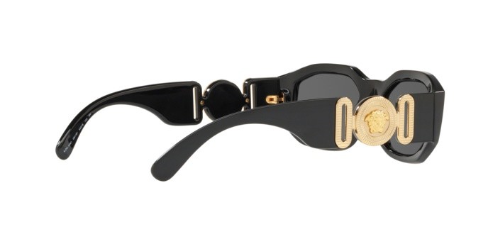 Occhiali da sole Versace Medusa Biggie VE 4361 (GB1/87) colore black forma irregolare lenti grey