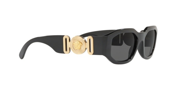 Occhiali da sole Versace Medusa Biggie VE 4361 (GB1/87) colore black forma irregolare lenti grey