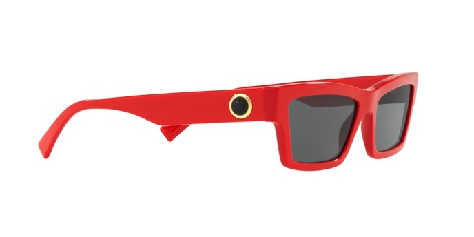 Sonnenbrillen Versace VE 4362 (506587) farbe red form cat-eye gläser grey