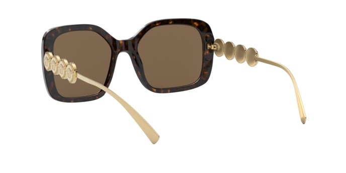 Occhiali da sole Versace VE 4375 (108/73) colore havana forma irregolare lenti brown