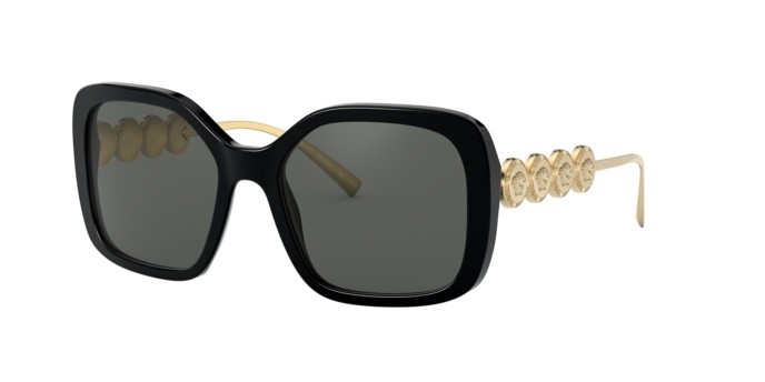 Sonnenbrillen Versace VE 4375 (GB1/87) farbe black form unregelmäßig gläser grey