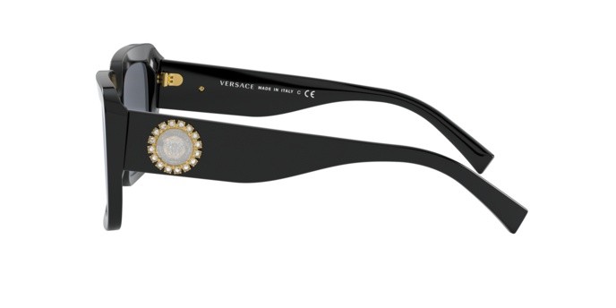 Sunglasses Versace VE 4384B (GB1/87) color black shape square lenses grey