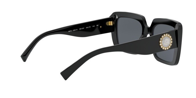Sunglasses Versace VE 4384B (GB1/87) color black shape square lenses grey
