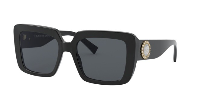 Sunglasses Versace VE 4384B (GB1/87) color black shape square lenses grey