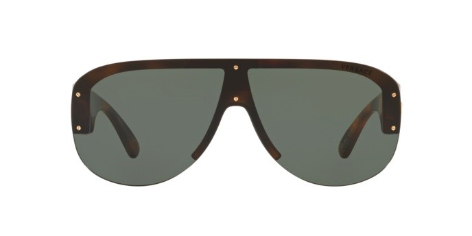 Sonnenbrillen Versace VE 4391 (531771) farbe havana form unregelmäßig gläser dark green