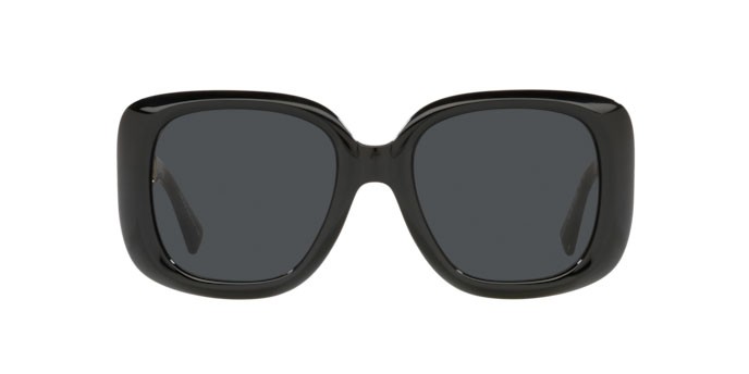 Sonnenbrillen Versace VE 4411 (GB1/87) farbe black form quadratisch gläser dark grey
