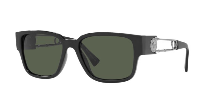Sonnenbrillen Versace VE 4412 (GB1/71) farbe black form rechteckig gläser dark green