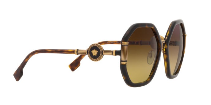 Sonnenbrillen Versace VE 4413 (108/13) farbe havana form unregelmäßig gläser brown gradient