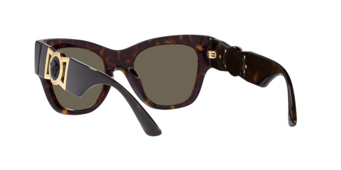 Occhiali da sole Versace VE 4415U (108/3) colore havana forma cat eye lenti brown
