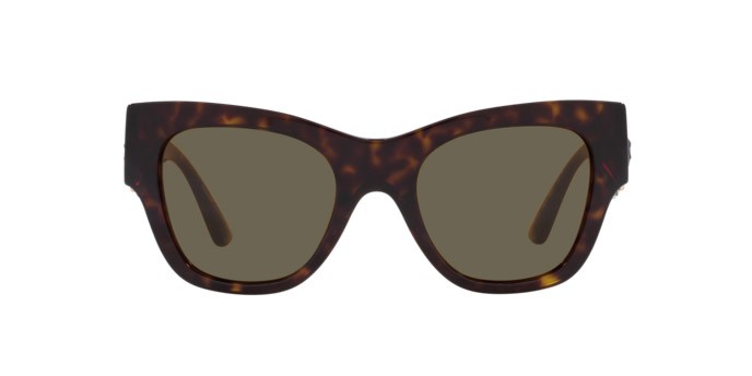 Occhiali da sole Versace VE 4415U (108/3) colore havana forma cat eye lenti brown