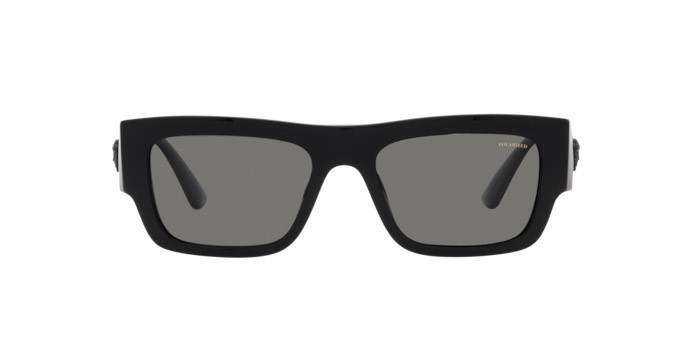 Sonnenbrillen Versace VE 4416U (GB1/81) farbe black form rechteckig gläser polar dark grey