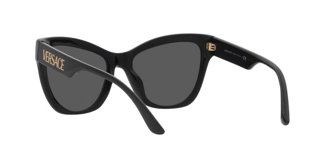 Sunglasses Versace VE 4417U (GB1/87) color black shape cat eye lenses dark grey