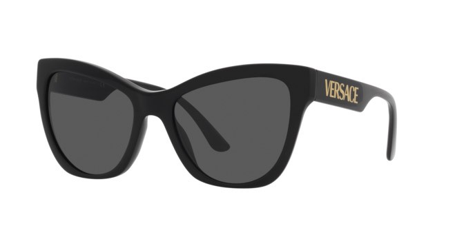 Sunglasses Versace VE 4417U (GB1/87) color black shape cat eye lenses dark grey