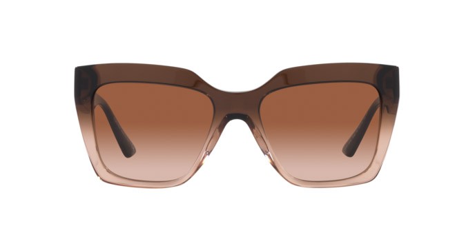 Occhiali da sole Versace VE 4418 (533213) colore brown transp gradient beige forma quadrato lenti brown gradient