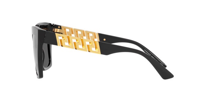 Occhiali da sole Versace VE 4418 (GB1/87) colore black forma quadrato lenti dark grey