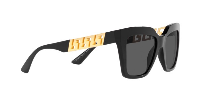 Occhiali da sole Versace VE 4418 (GB1/87) colore black forma quadrato lenti dark grey