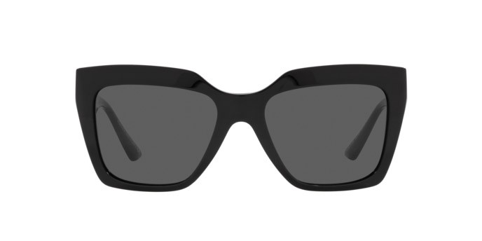 Occhiali da sole Versace VE 4418 (GB1/87) colore black forma quadrato lenti dark grey