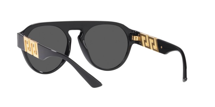 Sonnenbrillen Versace VE 4420 (GB1/87) farbe black form pantos gläser dark grey