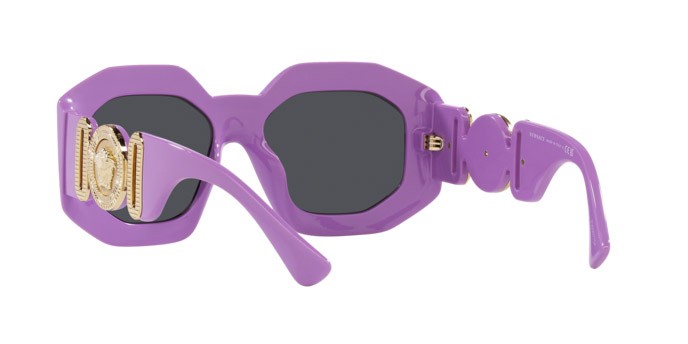 Sonnenbrillen Versace VE 4424U (536687) farbe viola form unregelmäßig gläser grigio scuro
