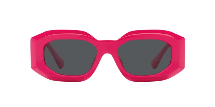 Sonnenbrillen Versace VE 4425U (536787) farbe rosa form unregelmäßig gläser grigio scuro