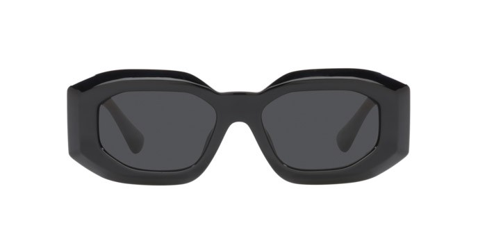 Occhiali da sole Versace Maxi Medusa Biggie VE 4425U (GB1/87) colore black forma irregolare lenti dark grey