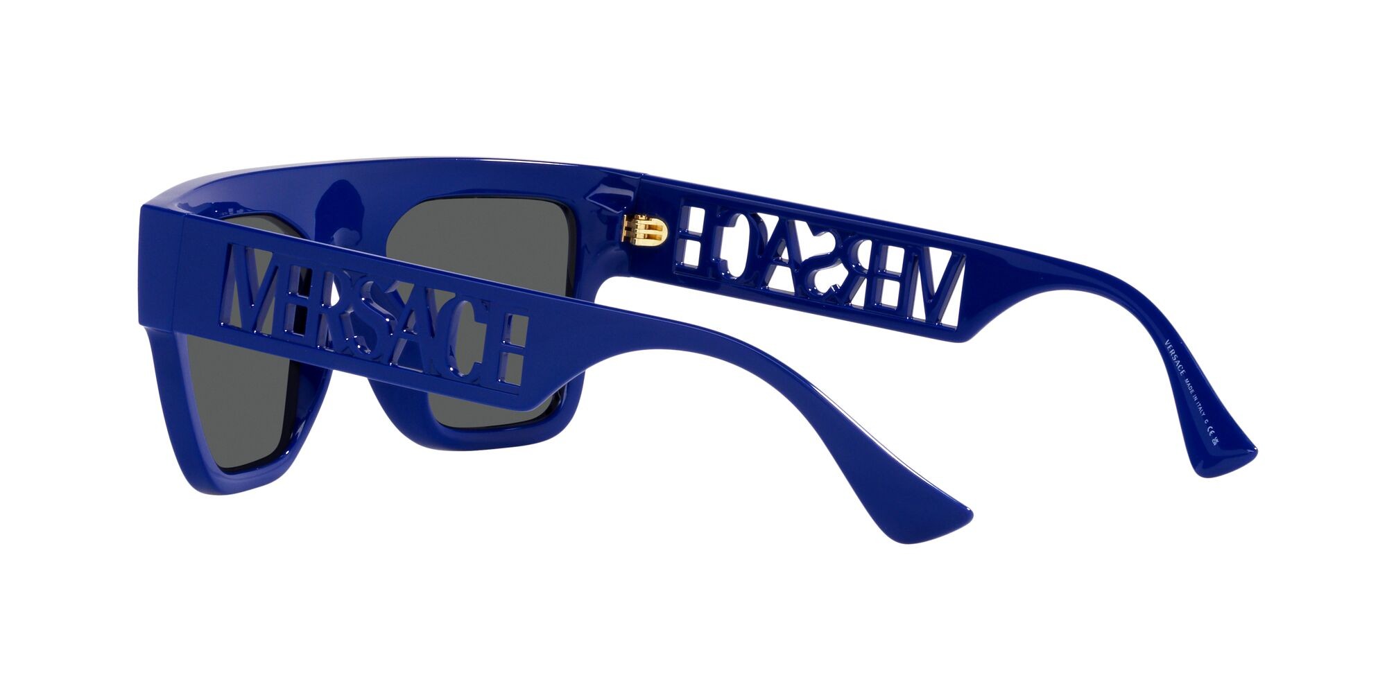 Sonnenbrillen Versace VE 4430U (529487) farbe bluette form rechteckig gläser grigio scuro