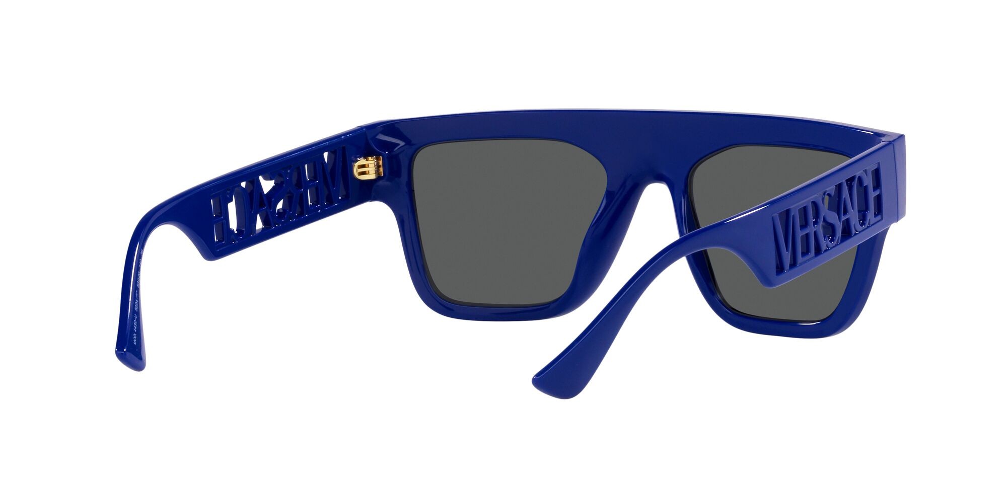 Sonnenbrillen Versace VE 4430U (529487) farbe bluette form rechteckig gläser grigio scuro