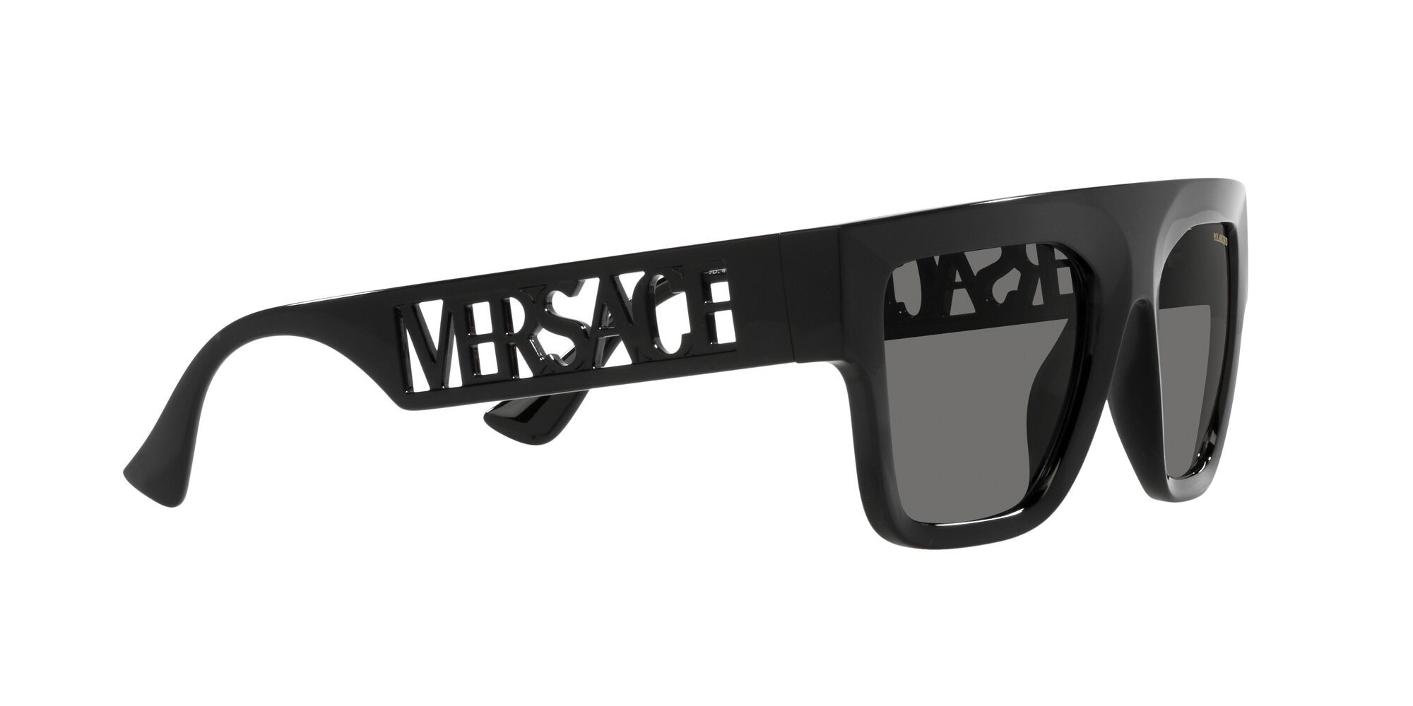 Sunglasses Versace VE 4430U (GB1/81) color nero shape rectangle lenses polar grigio scuro