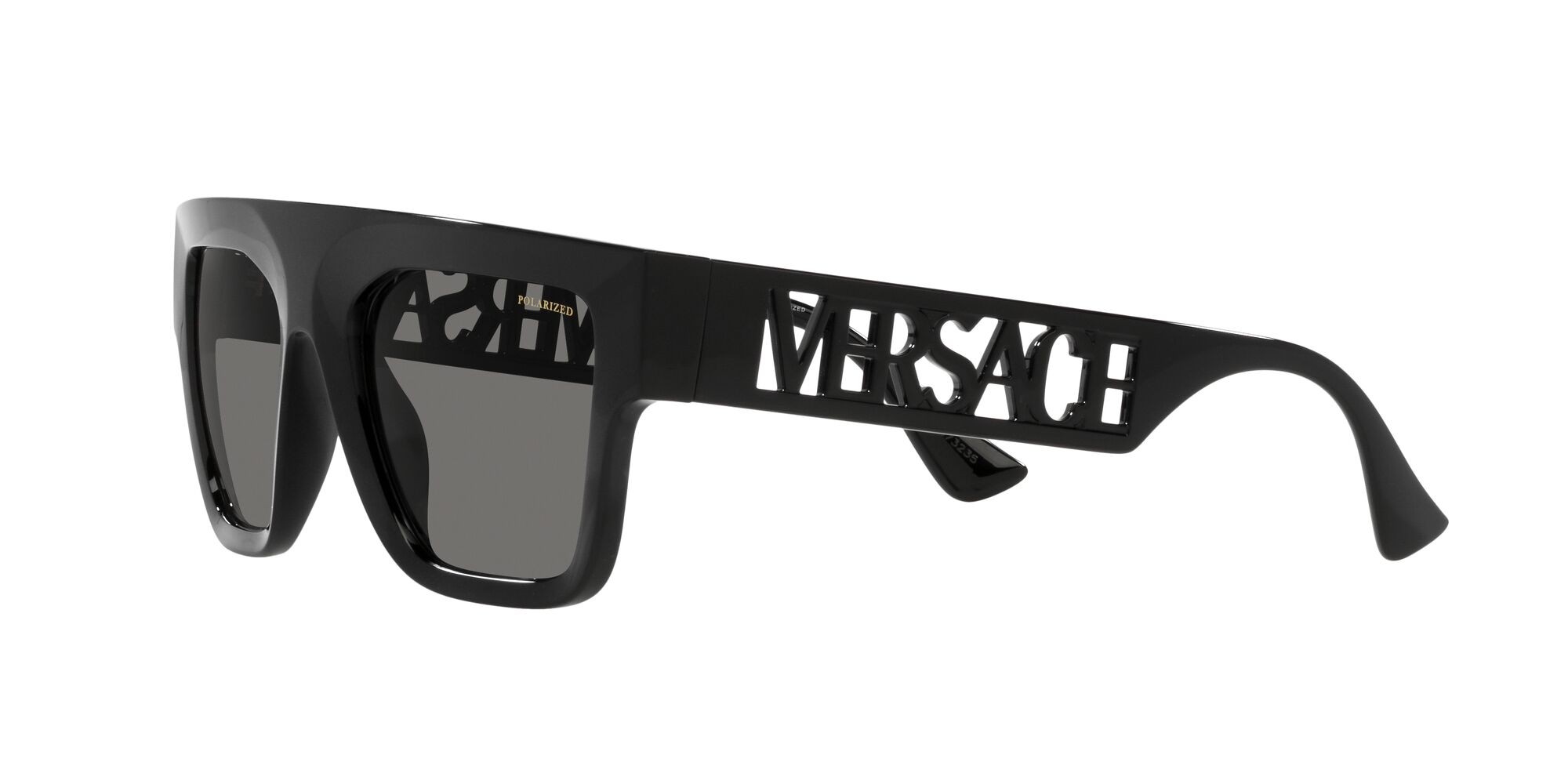 Sunglasses Versace VE 4430U (GB1/81) color nero shape rectangle lenses polar grigio scuro