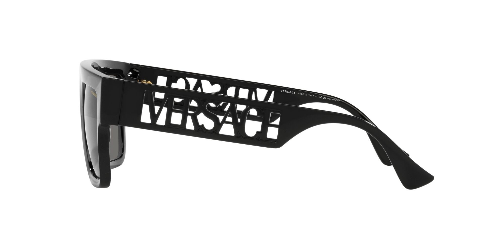 Sunglasses Versace VE 4430U (GB1/81) color nero shape rectangle lenses polar grigio scuro