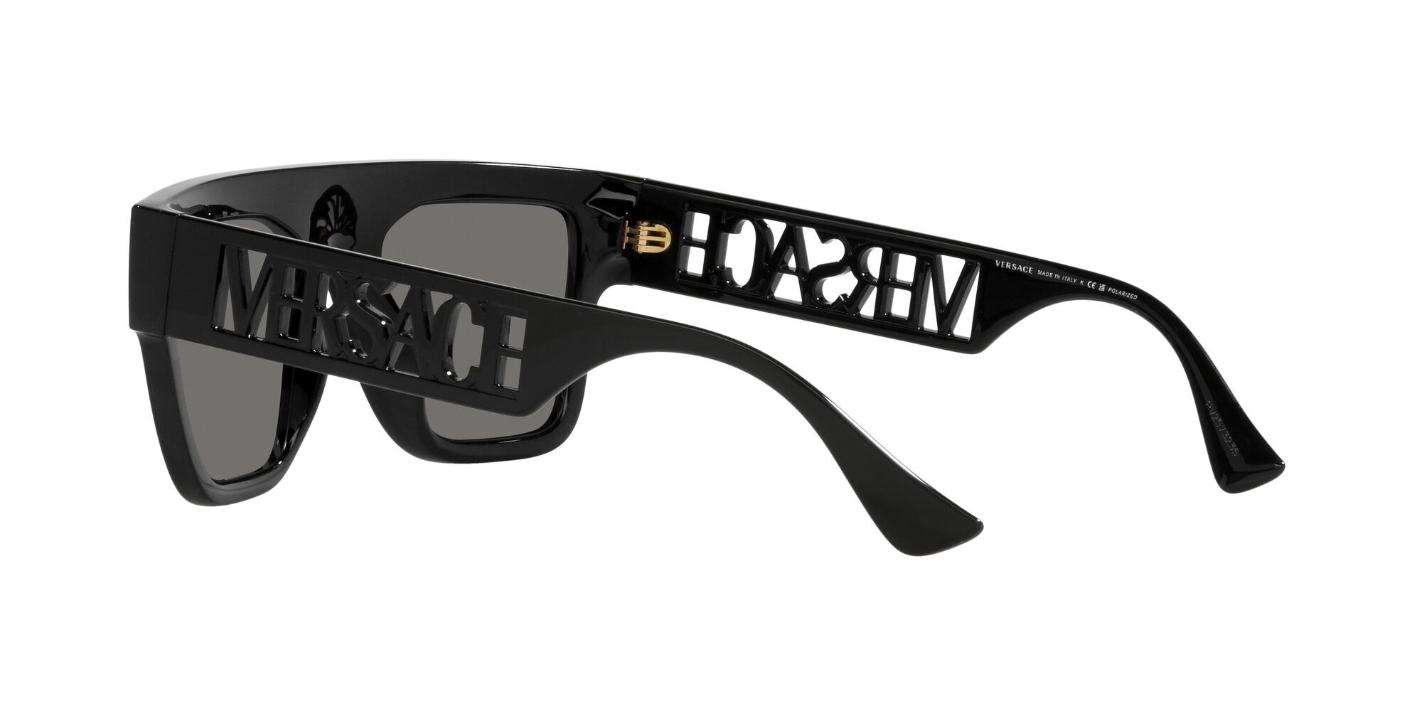 Sunglasses Versace VE 4430U (GB1/81) color nero shape rectangle lenses polar grigio scuro