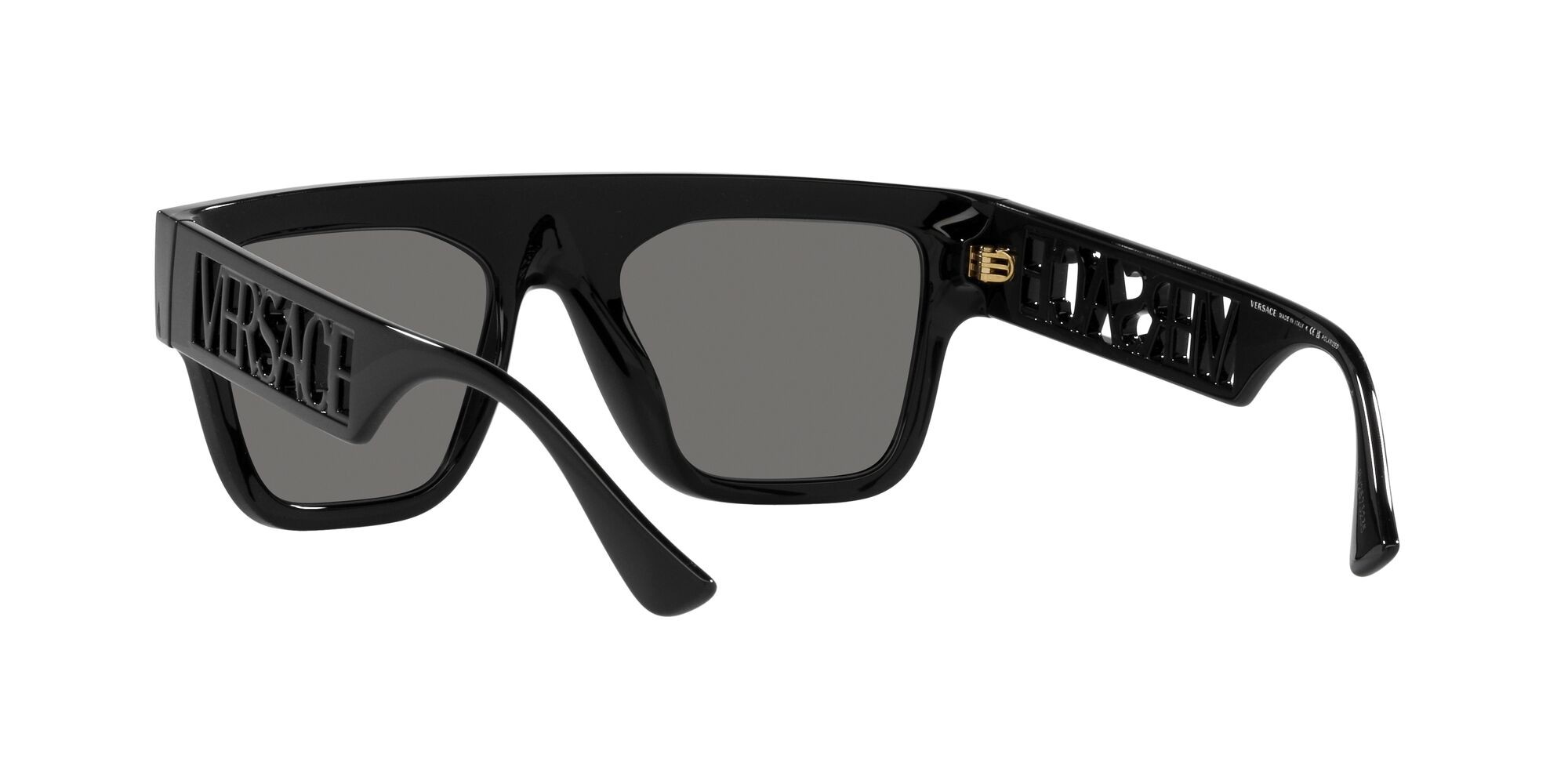 Sunglasses Versace VE 4430U (GB1/81) color nero shape rectangle lenses polar grigio scuro
