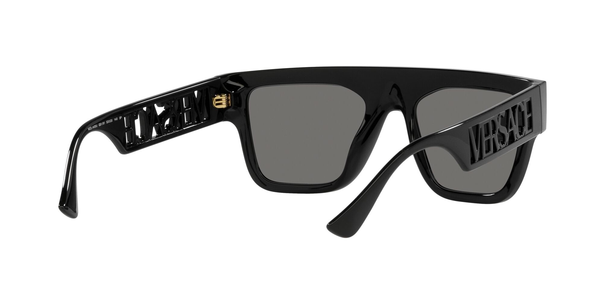 Sunglasses Versace VE 4430U (GB1/81) color nero shape rectangle lenses polar grigio scuro