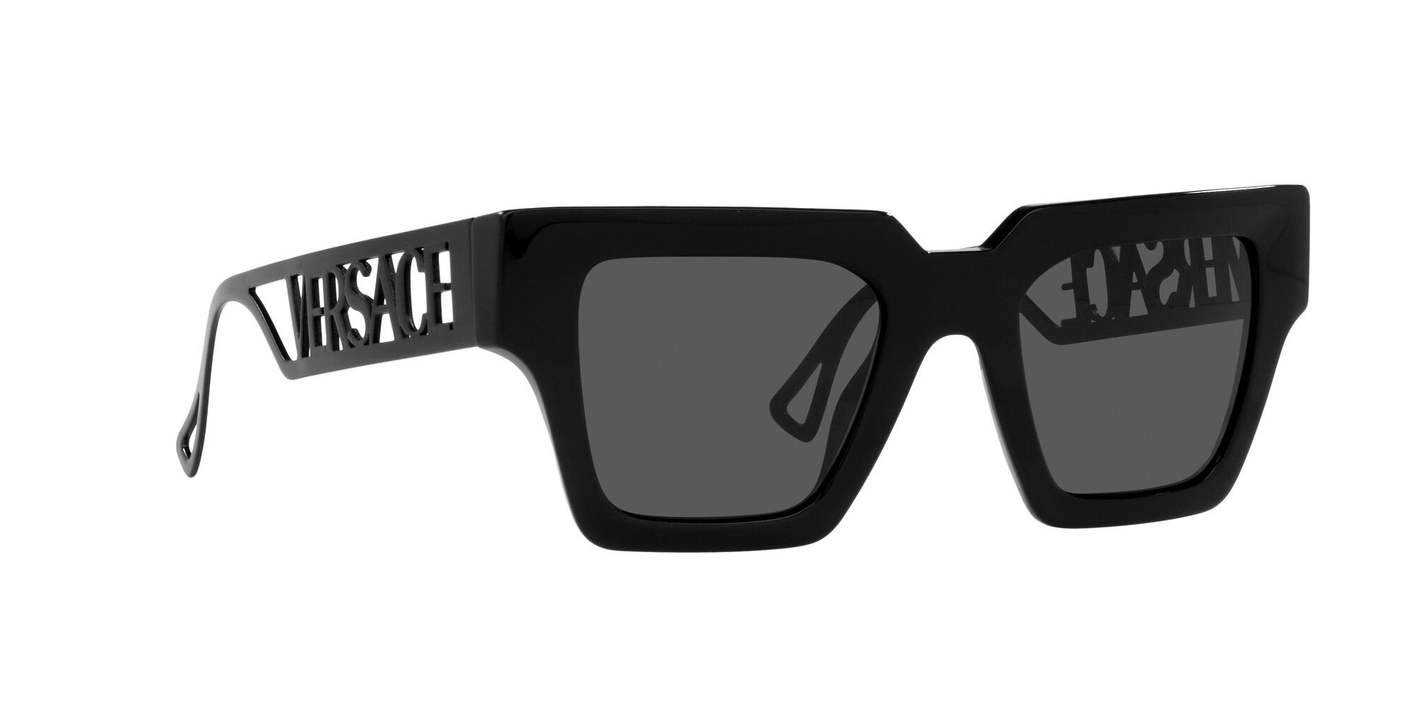 Sonnenbrillen Versace VE 4431 (538087) farbe nero form quadratisch gläser grigio scuro