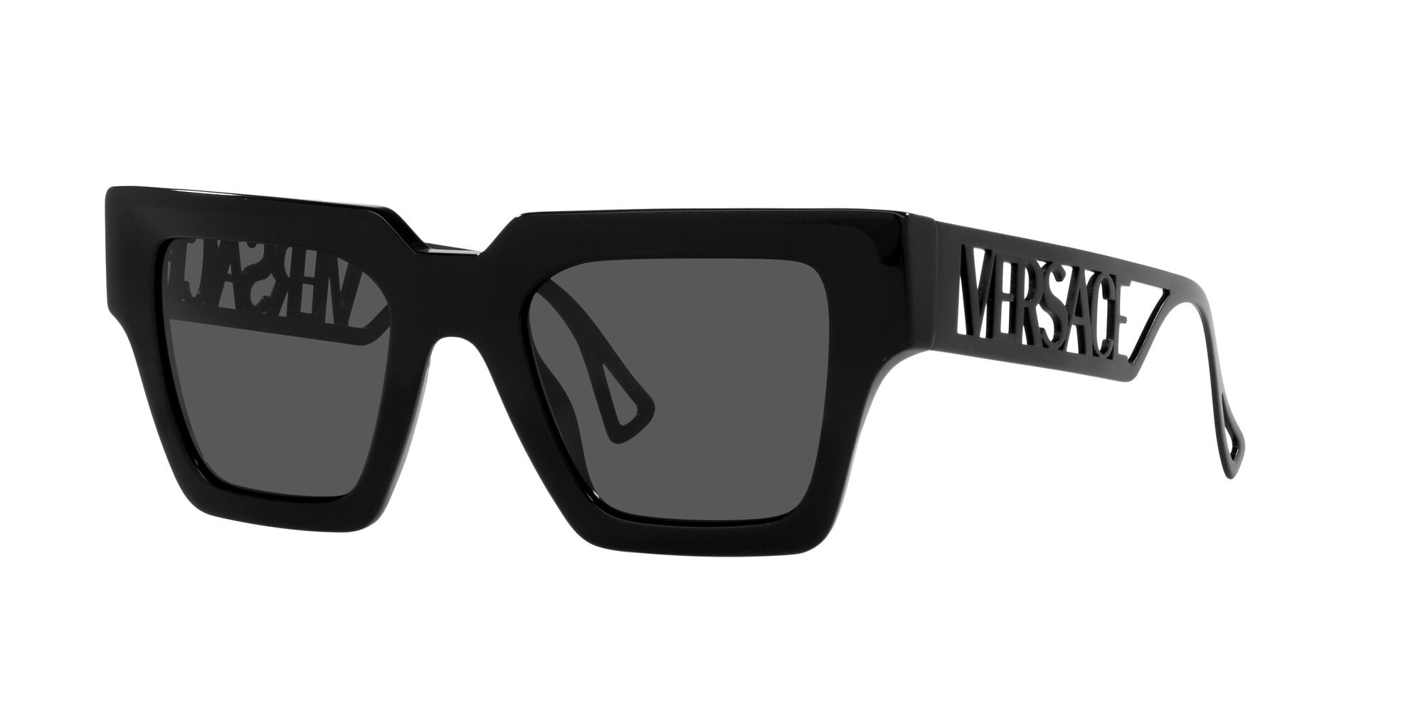 Sonnenbrillen Versace VE 4431 (538087) farbe nero form quadratisch gläser grigio scuro