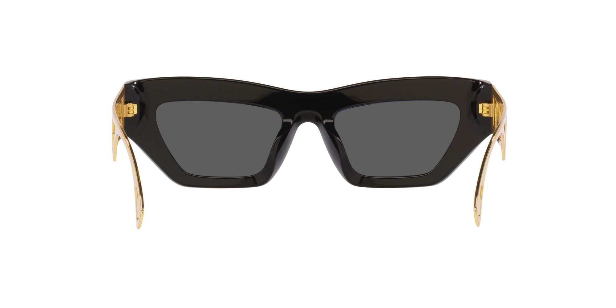 Occhiali da sole Versace VE 4432U (GB1/87) colore nero forma irregolare lenti grigio scuro