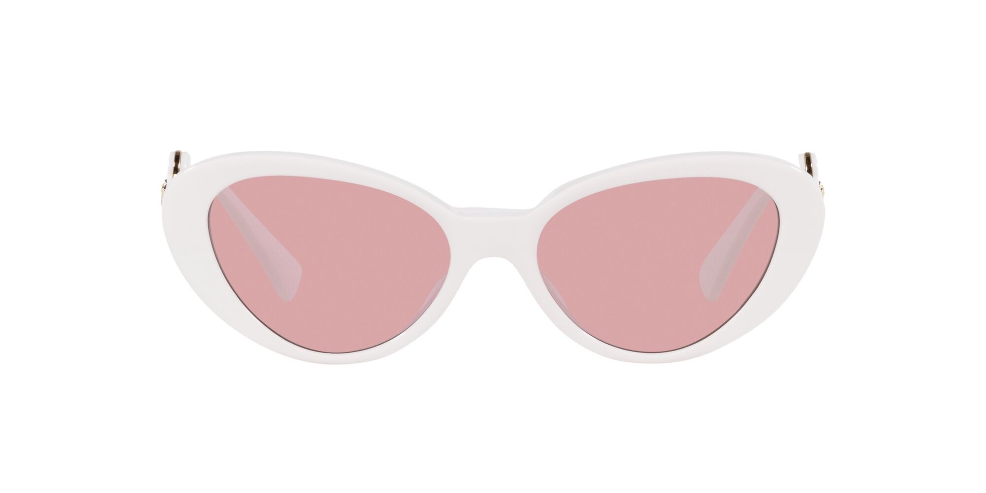 Sonnenbrillen Versace VE 4433U (314/84) farbe bianco form cat-eye gläser viola chiaro