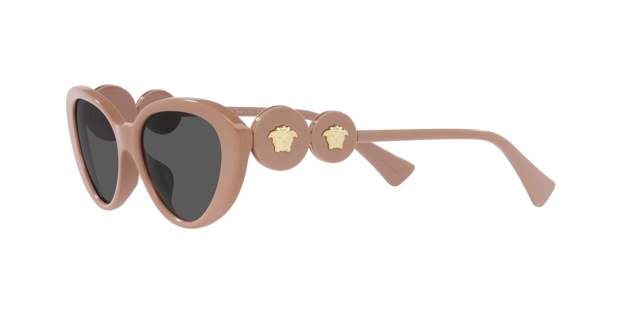 Occhiali da sole Versace VE 4433U (538387) colore beige (beige) forma cat eye lenti grigio scuro