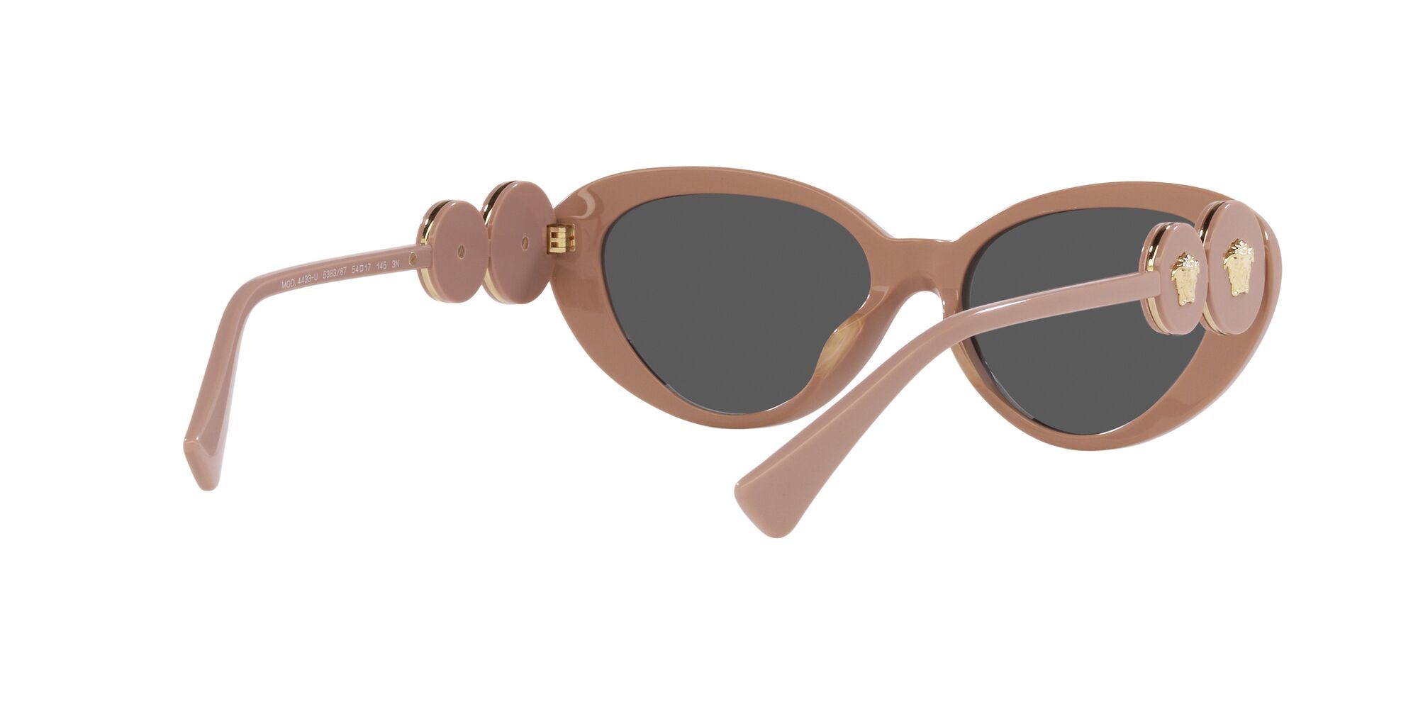 Occhiali da sole Versace VE 4433U (538387) colore beige (beige) forma cat eye lenti grigio scuro