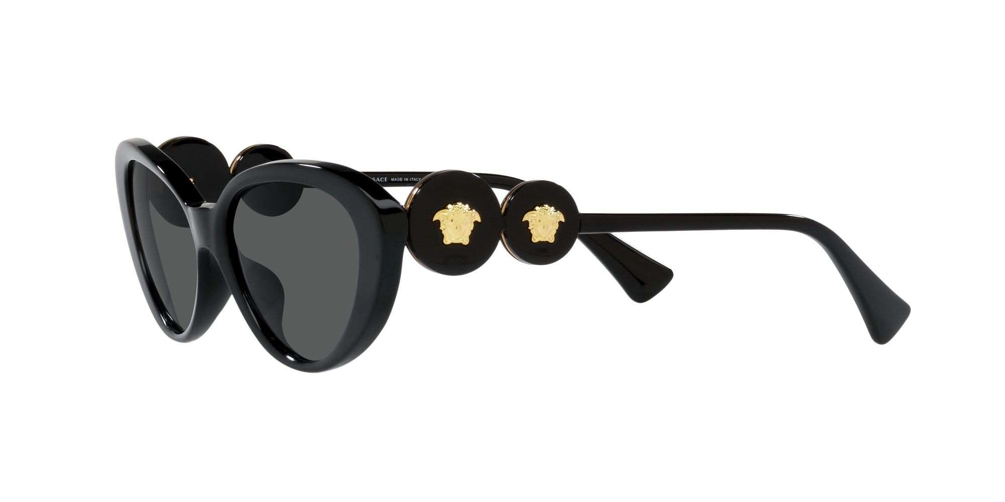 Sonnenbrillen Versace VE 4433U (GB1/87) farbe nero form cat-eye gläser grigio scuro
